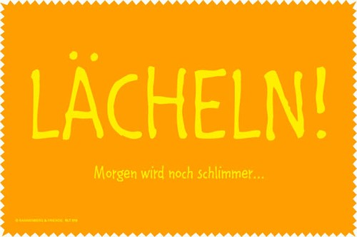 Microfasertuch lächeln - microfasertuch, "lächeln