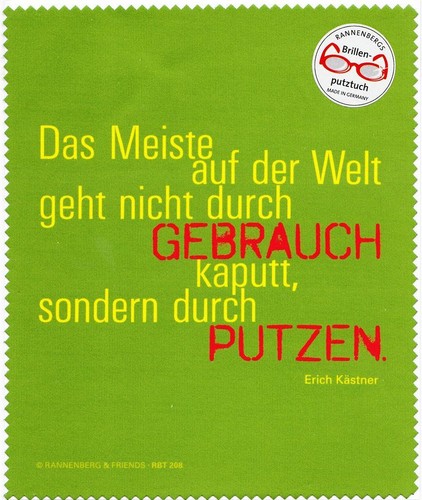 Brillenputztuch von rannenberg - brillenputztuch,