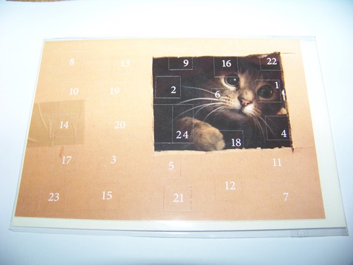 Adventskalender karte - adventskalender,