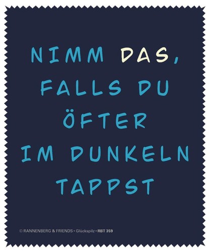 Lustiges brillenputztuch mit - lustiges,
