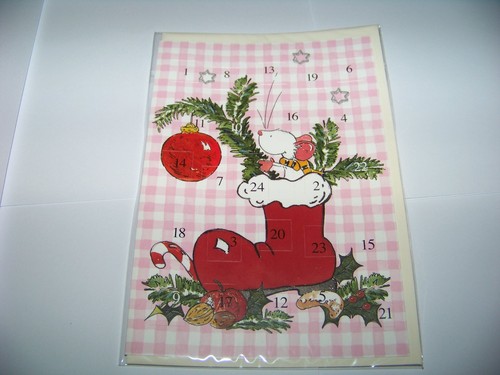 Adventskalender karte - adventskalender,